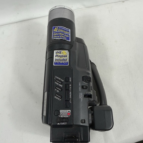 JVC Compact VHS VHSC Video Camcorder GR-AX760U 400x Digital‎ Zoom Tested Works - Picture 5 of 13